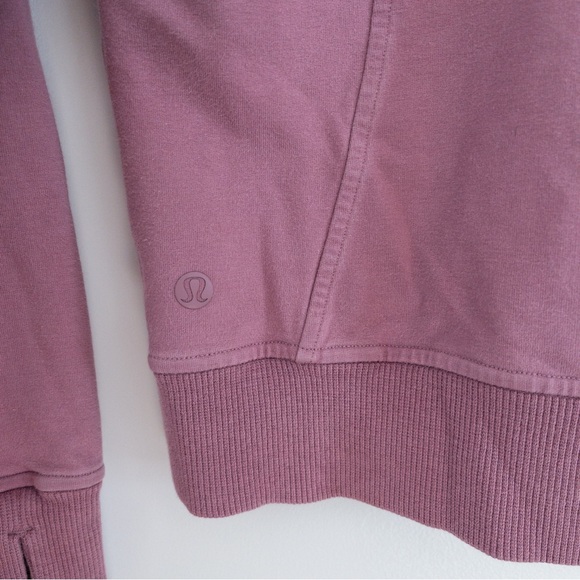 Lululemon Scuba Pullover Hoodie Sweatshirt Figue Pink Mauve Relaxed Fit Size 2 - Picture 7 of 9